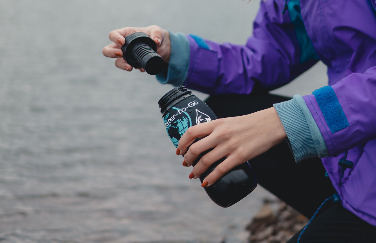 75CL Water-To-Go Travel Filter Water Bottle black