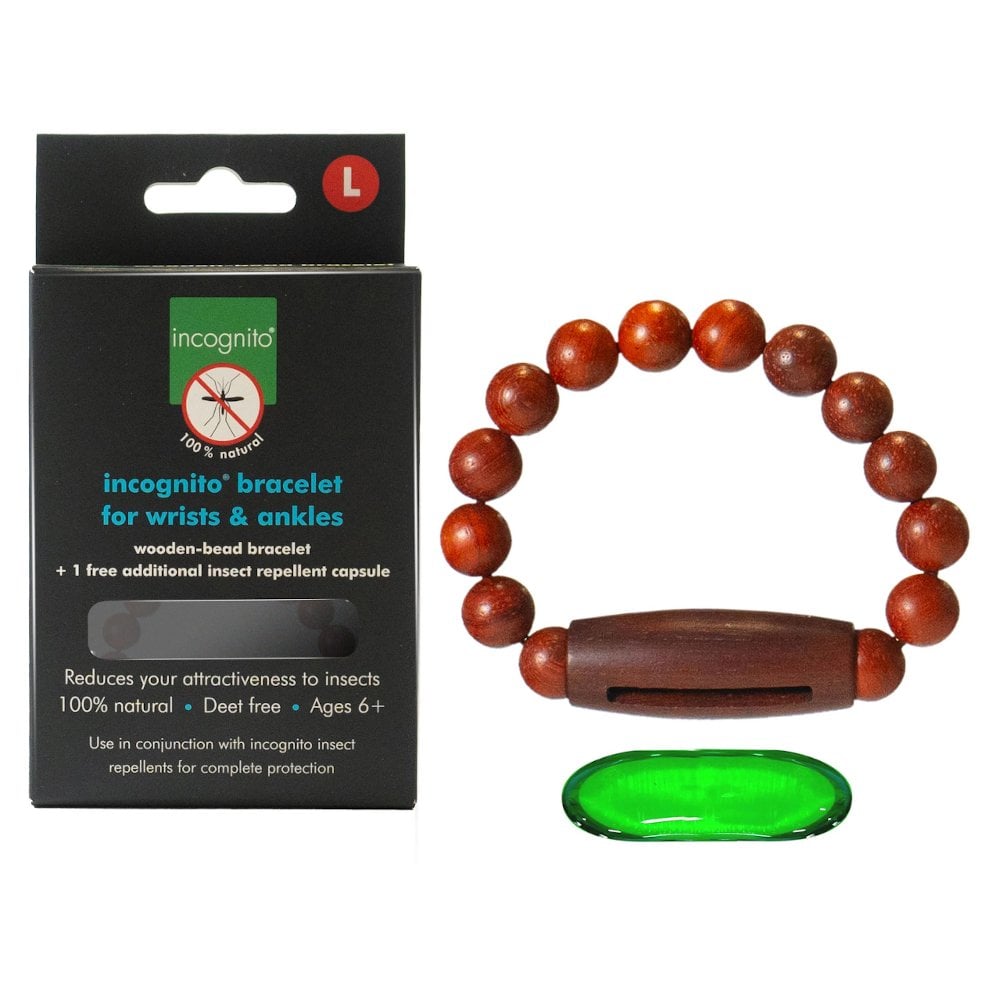 Incognito Wooden Insect Repellant Bracelet