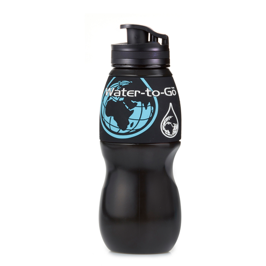75CL Water-To-Go Travel Filter Water Bottle black